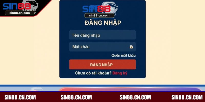 Cách xử lý khi không thể đăng nhập và Sin88